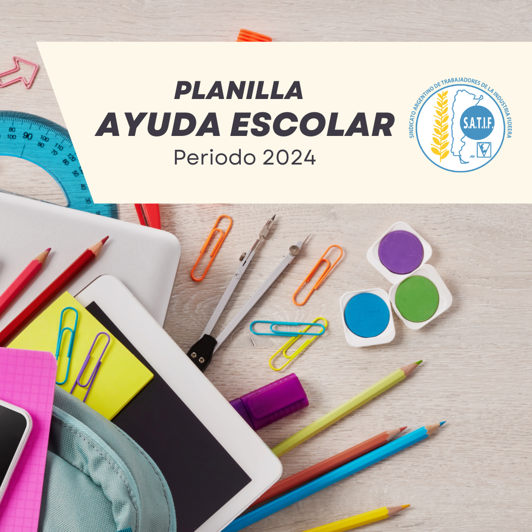 Está disponible la planilla de ayuda escolar en las seccionales