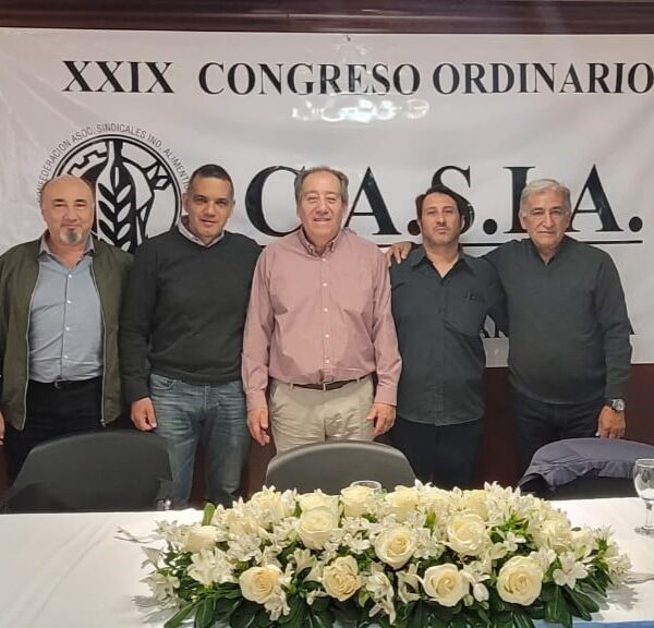 Miembros de S.A.T.I.F. participaron del congreso de la Confederación de Asociaciones Sindicales de Industrias Alimenticias (CASIA)
