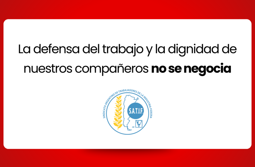 Comunicado oficial: despidos en Fideos Italia de Tandil