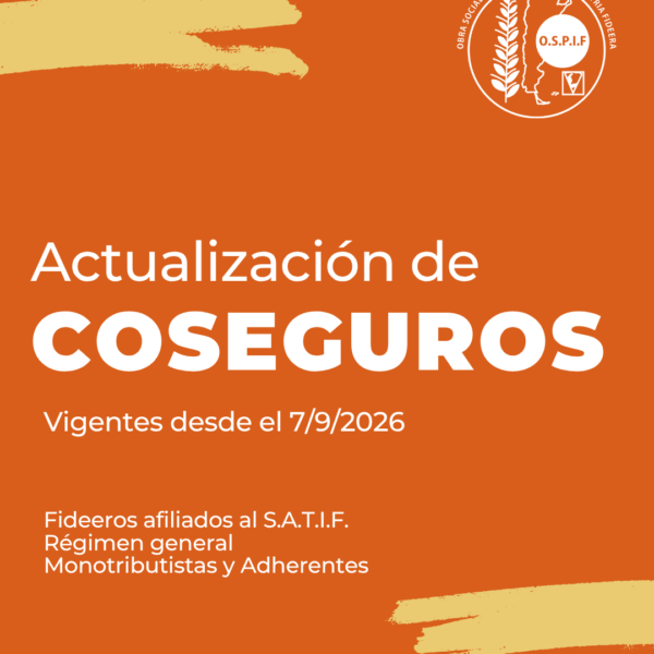 Actualizaron los valores de los coseguros